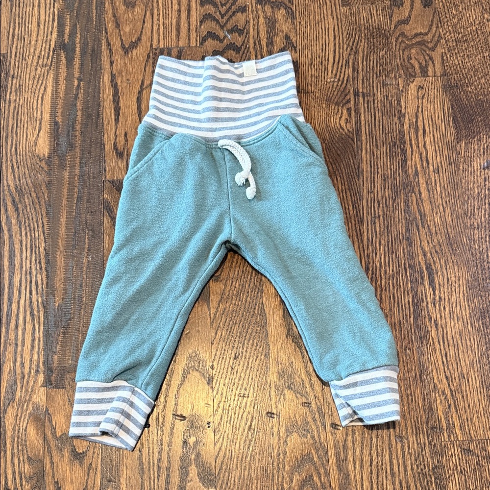 Lulu and Roo Striped Bluish/Green Kids Joggers